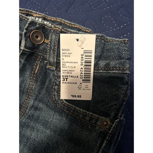 NWT The Childrens Place 3 Pair Size 3T Jeans 3 Different Washes Adjustable Waist - Picture 4 of 4